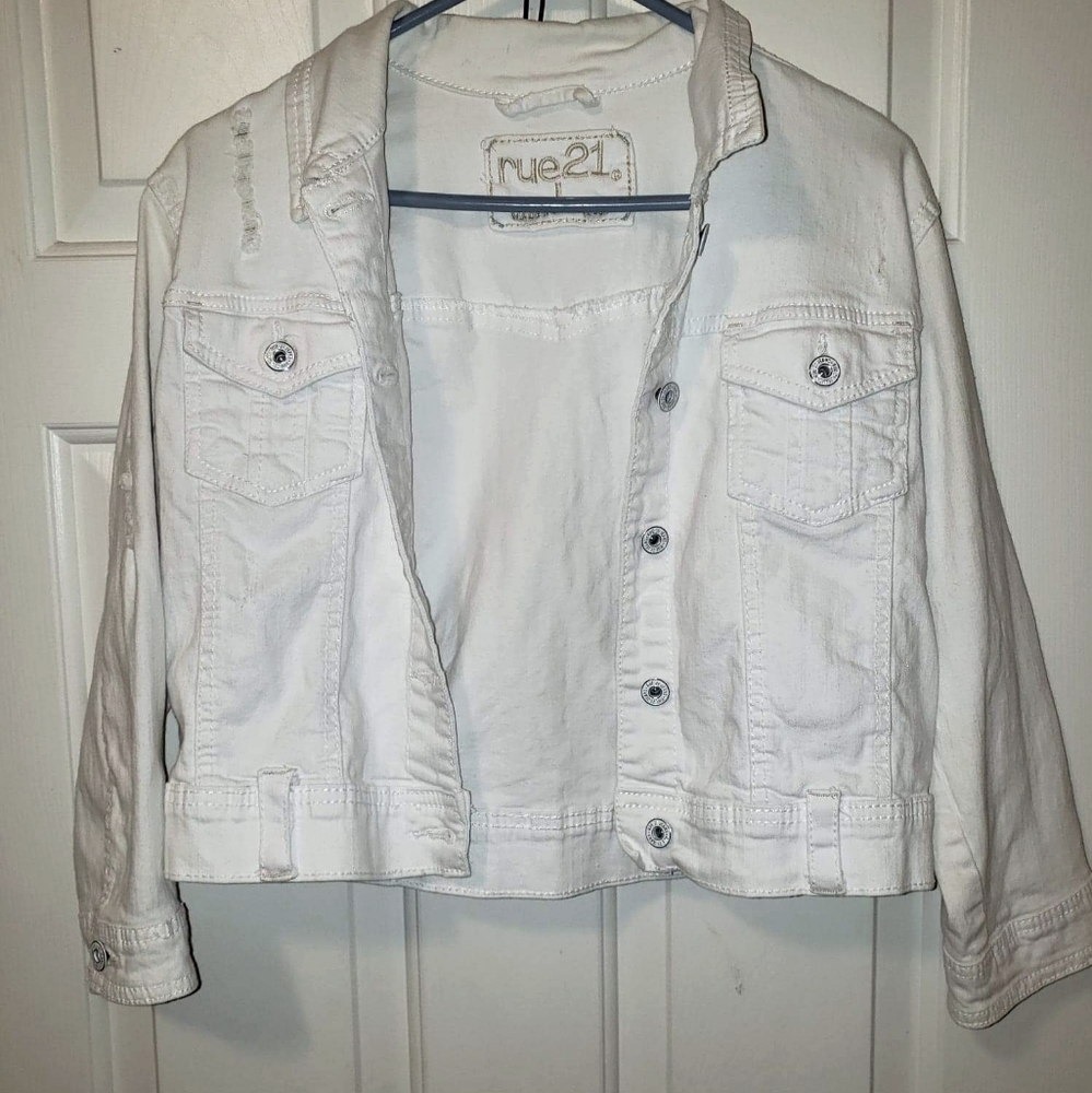 White Jean Jacket